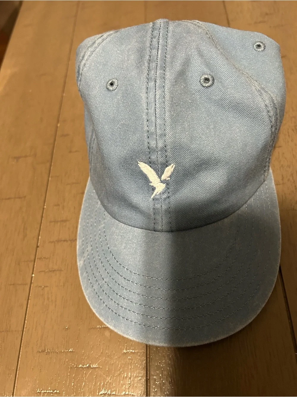 American Eagle Outfitters Light Blue Cap with White Logo